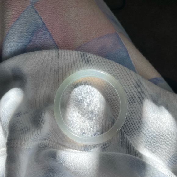 Certified Myanmar natural untreated icy jadeite bangle bracelet 53mm - Picture 10 of 12